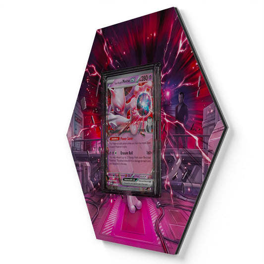 081/182 Team Rocket's Mewtwo EX - Extended Artwork Pokemon Card Display
