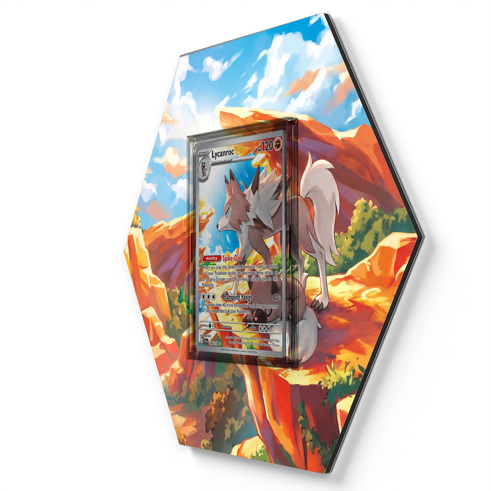 166/159 Lycanroc - Extended Artwork Pokemon Card Display