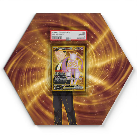 240/182 Team Rocket's Mewtwo EX - Extended Artwork Pokemon Card Display