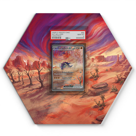 246/198 Great Tusk EX - Extended Artwork Pokemon Card Display