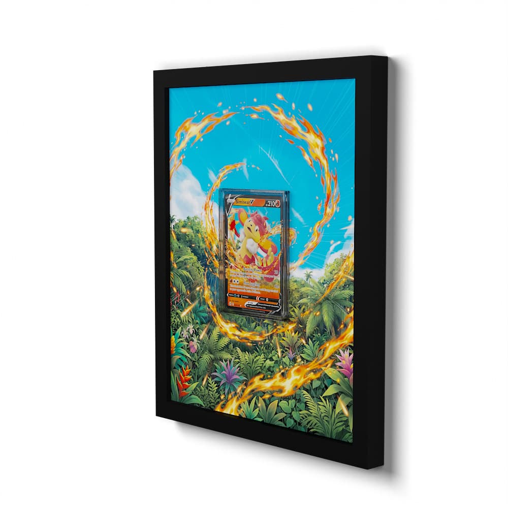 022/159 Simisear V - Extended Artwork Framed Pokemon Card Display