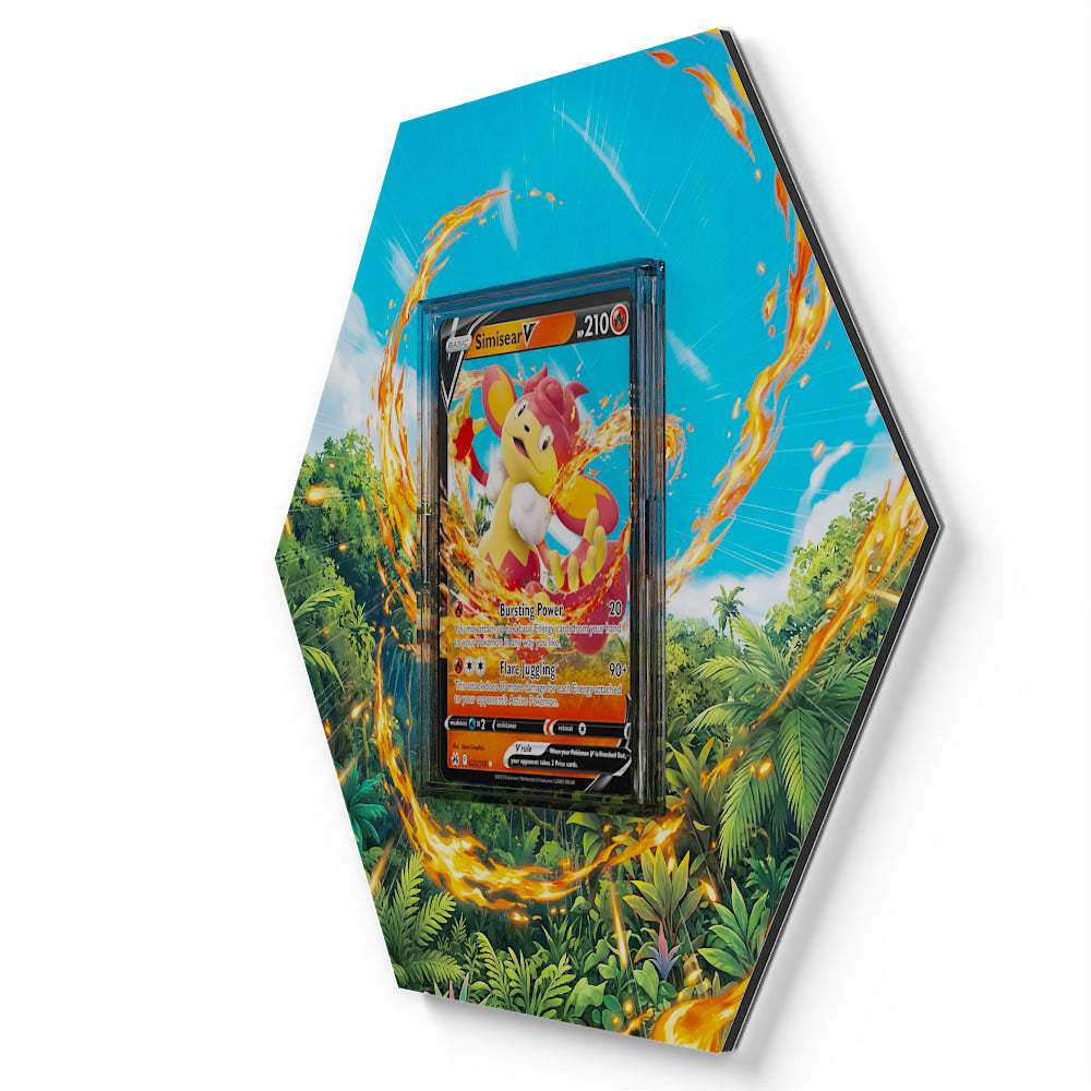 022/159 Simisear V - Extended Artwork Pokemon Card Display