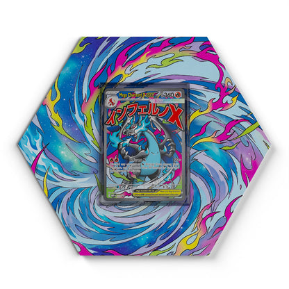 023 Mega Charizard X EX - Extended Artwork Pokemon Card Display