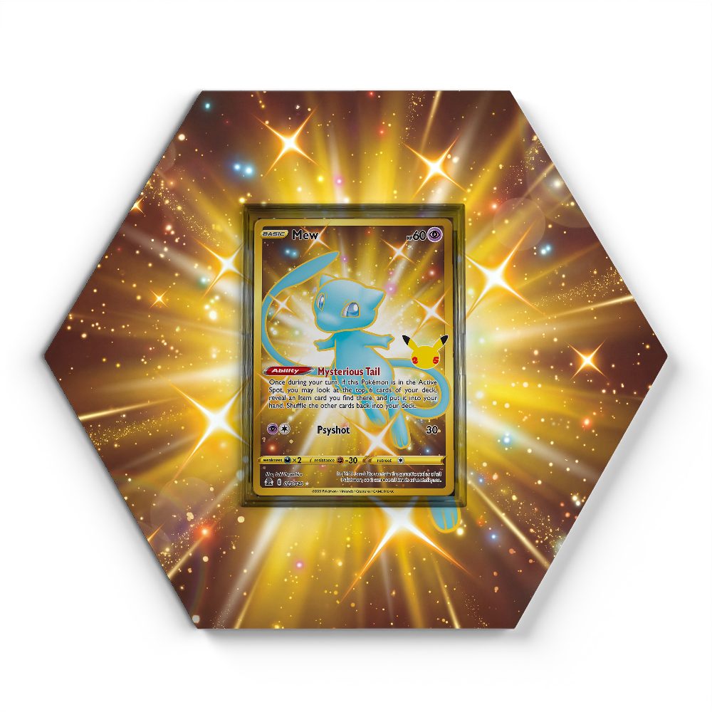 025/025 Mew - Extended Artwork Pokemon Card Display