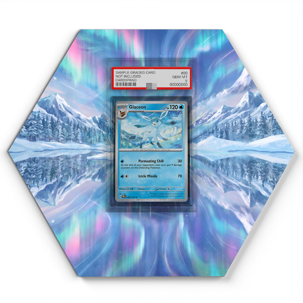 025/131 Glaceon - Extended Artwork Pokemon Card Display
