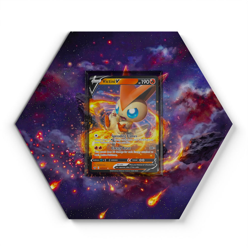 025/202 Victini V - Extended Artwork Pokemon Card Display