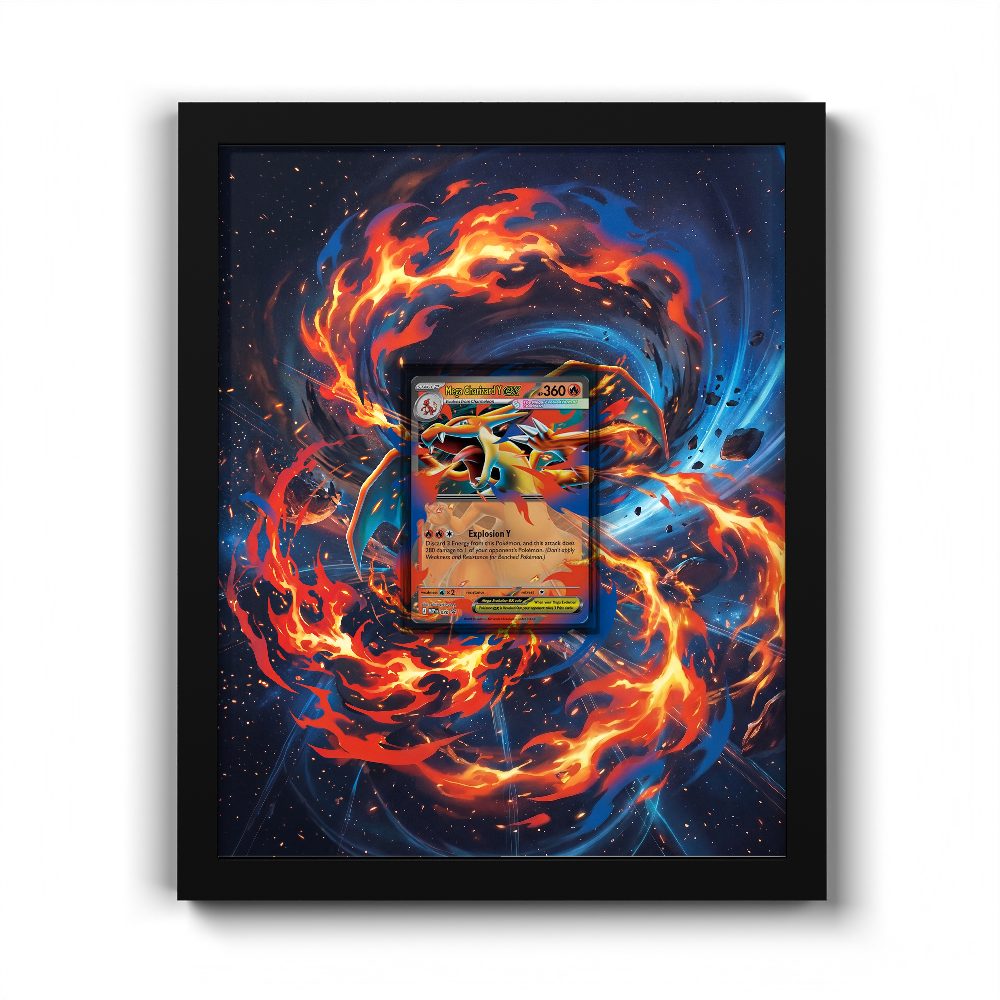 030 Mega Charizard Y EX - Extended Artwork Pokemon Card Frame