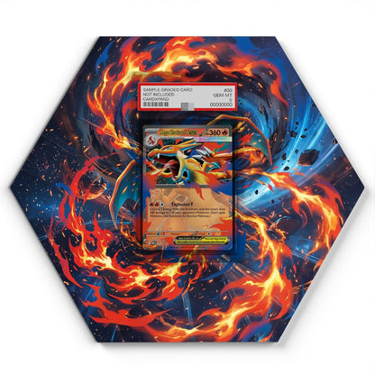 030 Mega Charizard Y EX - Extended Artwork Pokemon Card Display