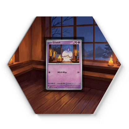 036/084 Litwick - Extended Artwork Pokemon Card Display