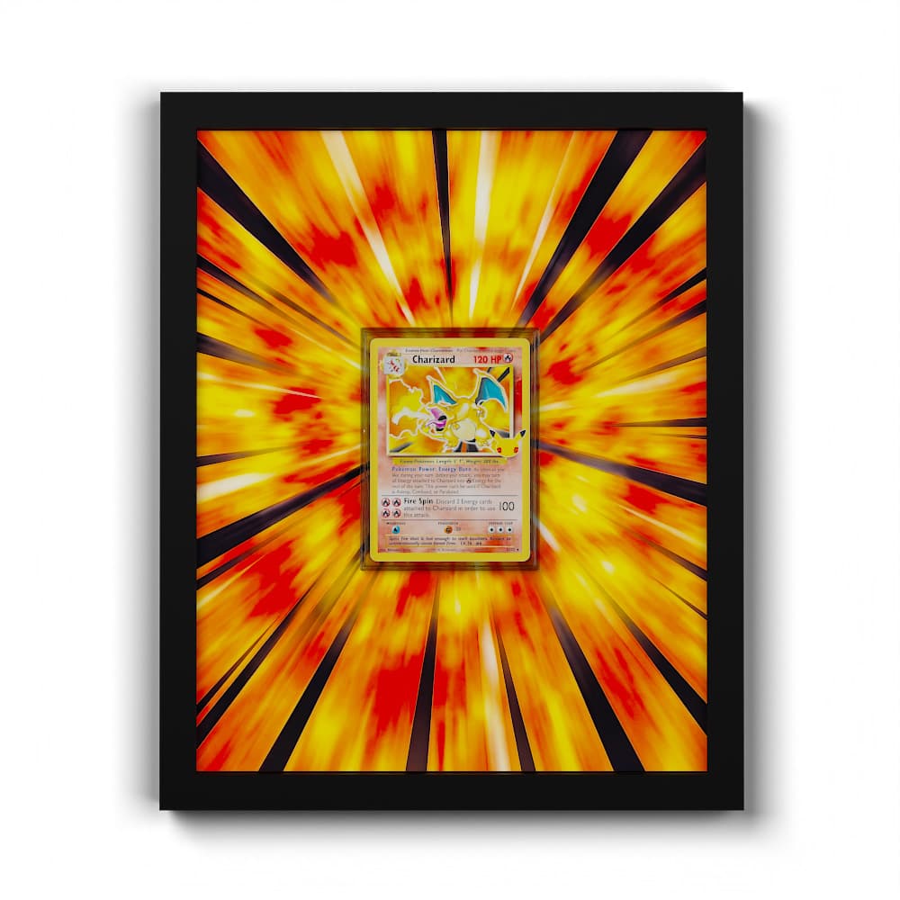 04/102 Charizard - Extended Artwork Framed Pokemon Card Display
