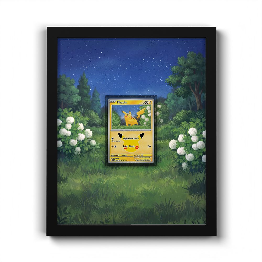 045/128 Pikachu - Extended Artwork Pokemon Card Frame