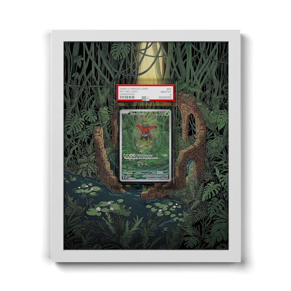 065 Tapu Bulu - Extended Artwork Framed Pokemon Card Display