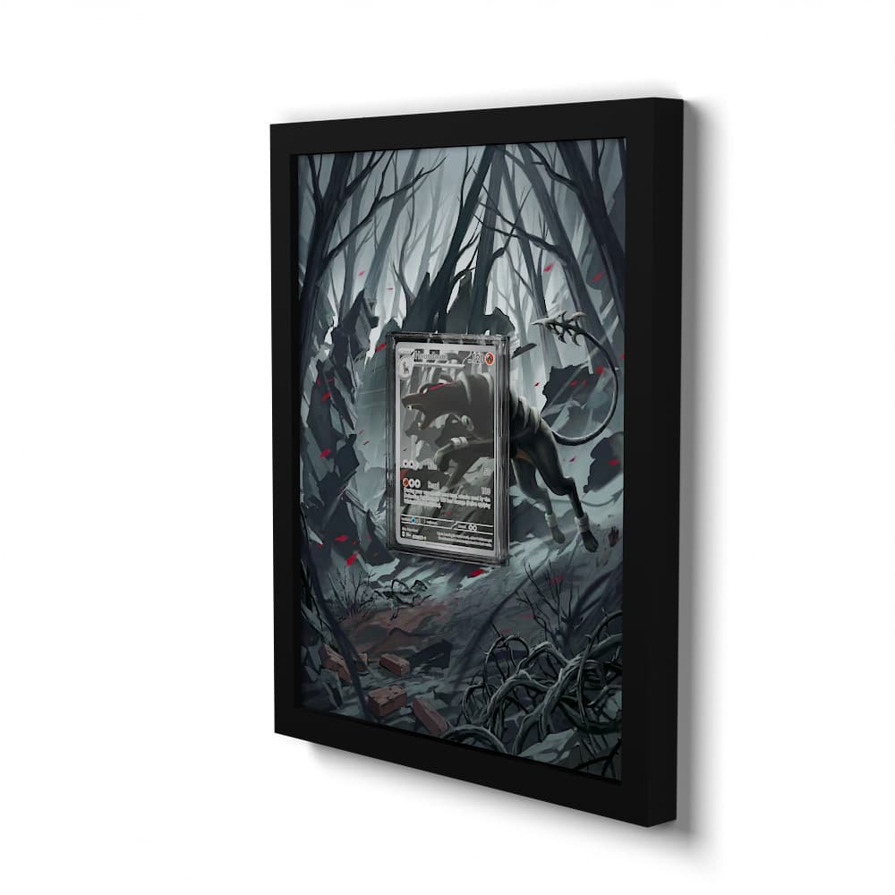 066 Houndoom - Extended Artwork Framed Pokemon Card Display