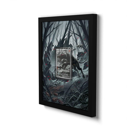 066 Houndoom - Extended Artwork Framed Pokemon Card Display