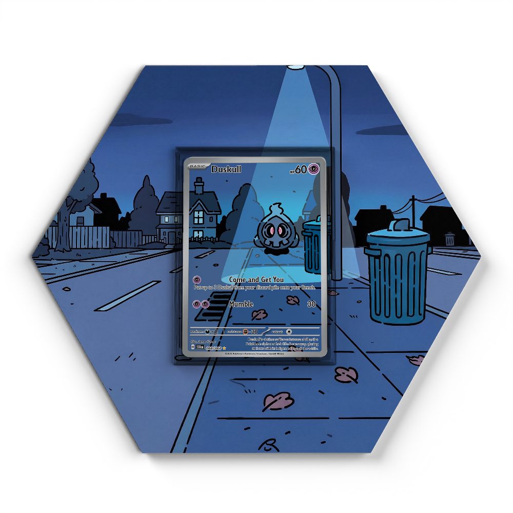 068/064 Duskull - Extended Artwork Pokemon Card Display