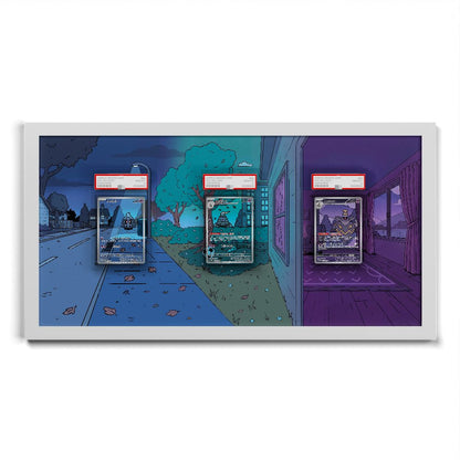 068 Duskull, 069 Dusclops & 070 Dusknoir - Connected Extended Artwork Pokemon Card Frame