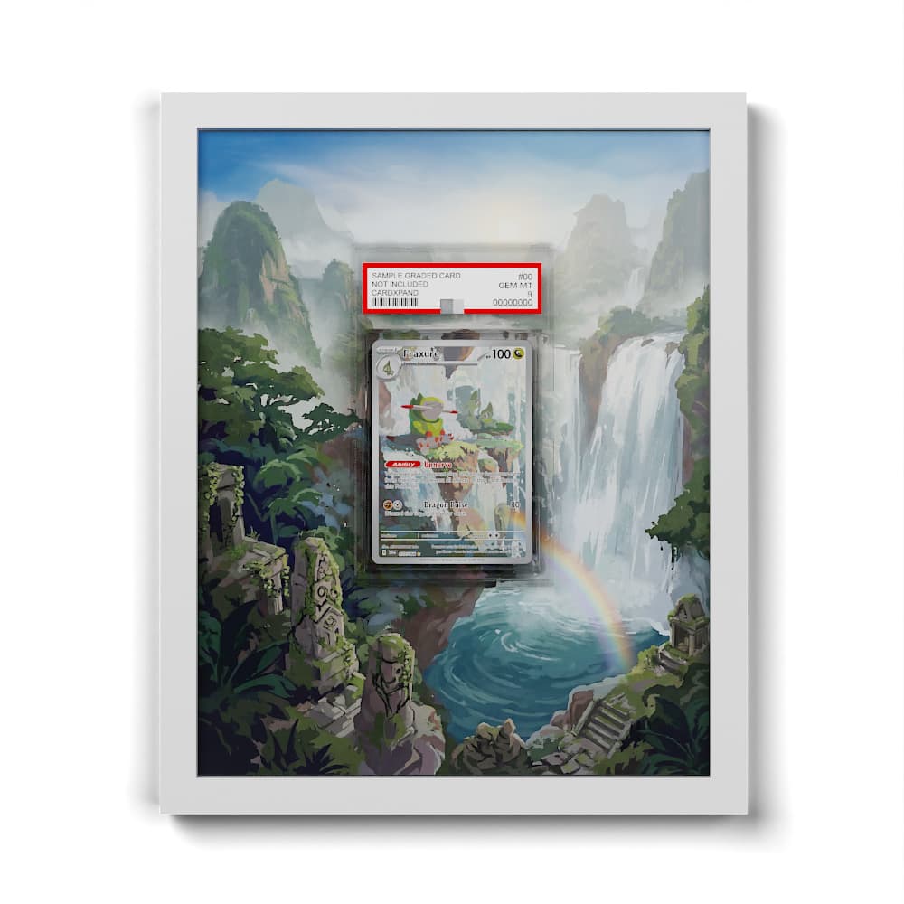 077 Fraxure - Extended Artwork Framed Pokemon Card Display