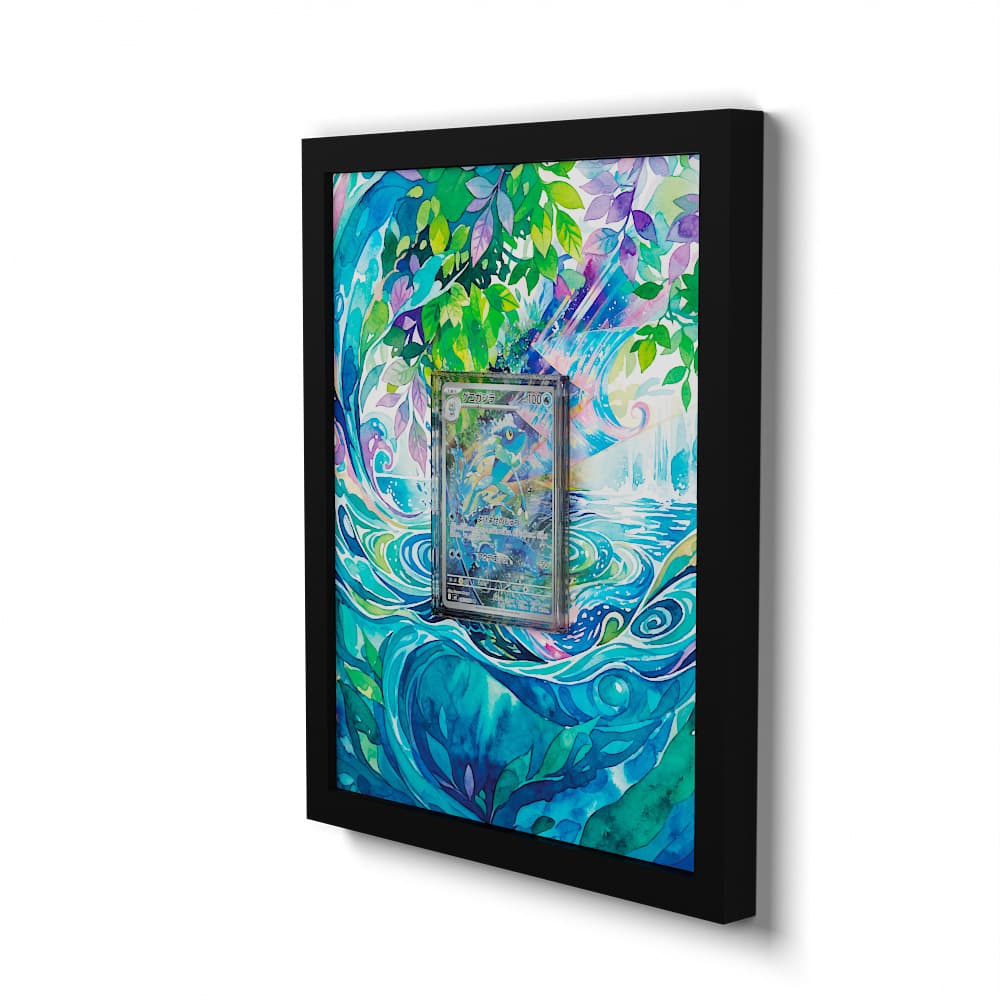 087/083 Frogadier - Extended Artwork Framed Pokemon Card Display