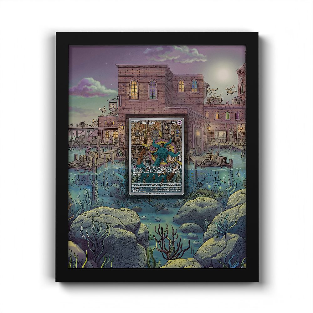 091/084 Dhelmise - Extended Artwork Pokemon Card Frame