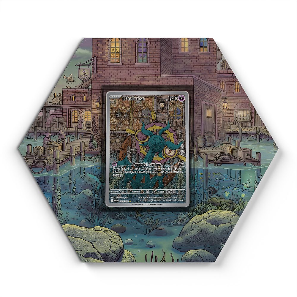 091/084 Dhelmise - Extended Artwork Pokemon Card Display
