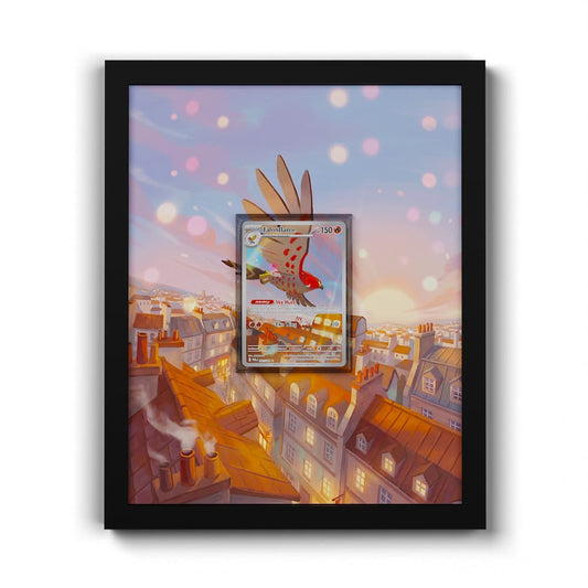 091 Talonflame - Extended Artwork Framed Pokemon Card Display