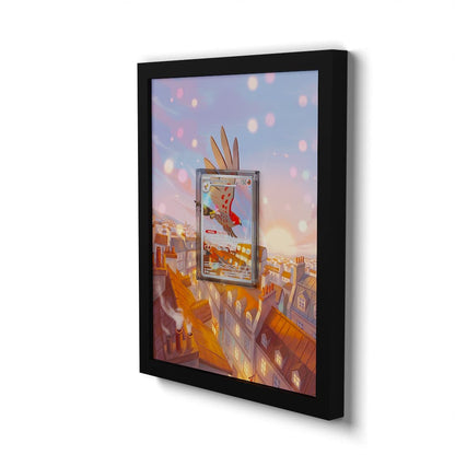 091 Talonflame - Extended Artwork Framed Pokemon Card Display