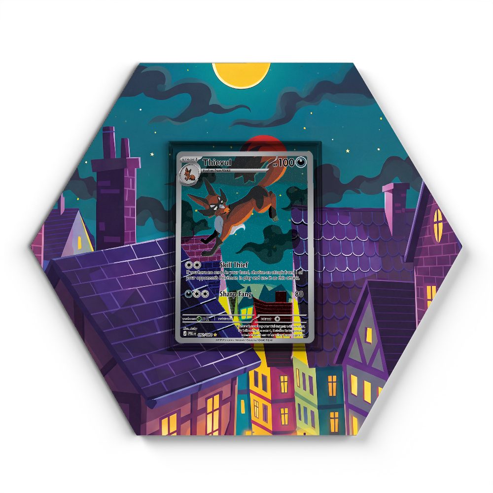 092/084 Thievul - Extended Artwork Pokemon Card Display