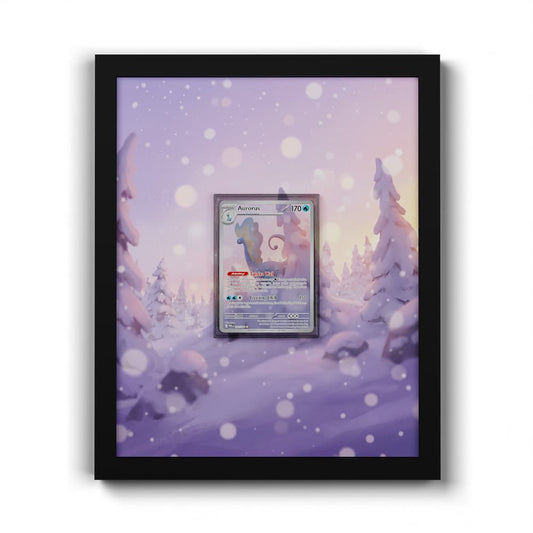 092 Aurorus - Extended Artwork Framed Pokemon Card Display