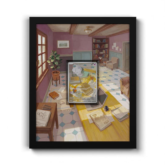095 Espurr - Extended Artwork Framed Pokemon Card Display