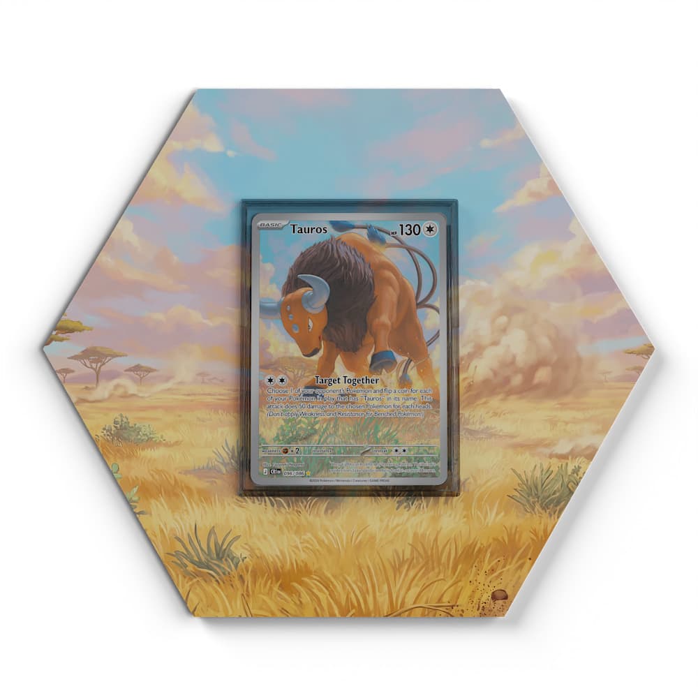 096/086 Tauros - Extended Artwork Pokemon Card Display