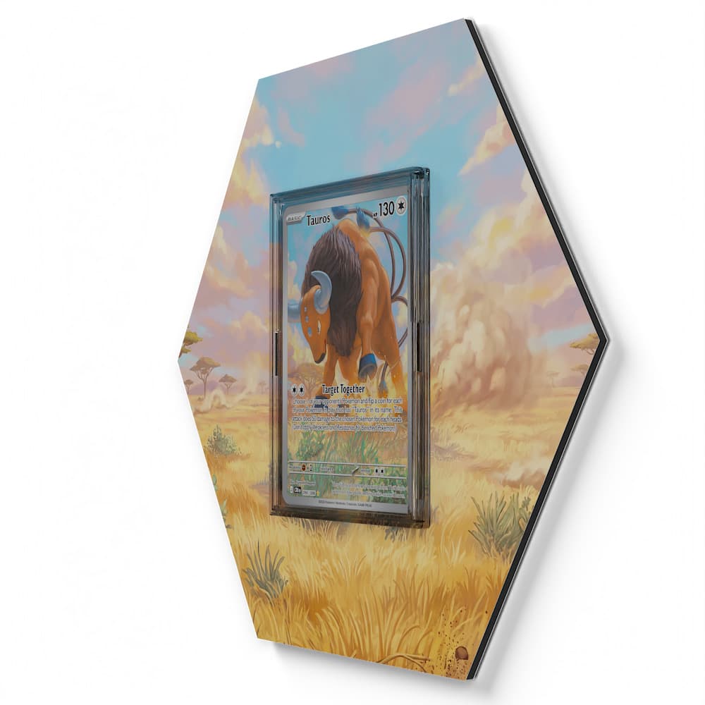 096/086 Tauros - Extended Artwork Pokemon Card Display