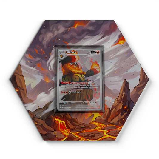 098/086 Emboar - Extended Artwork Pokemon Card Display