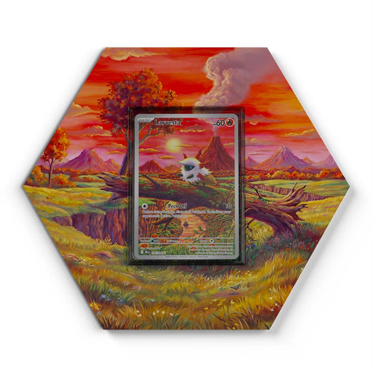 099/086 Larvesta - Extended Artwork Pokemon Card Display