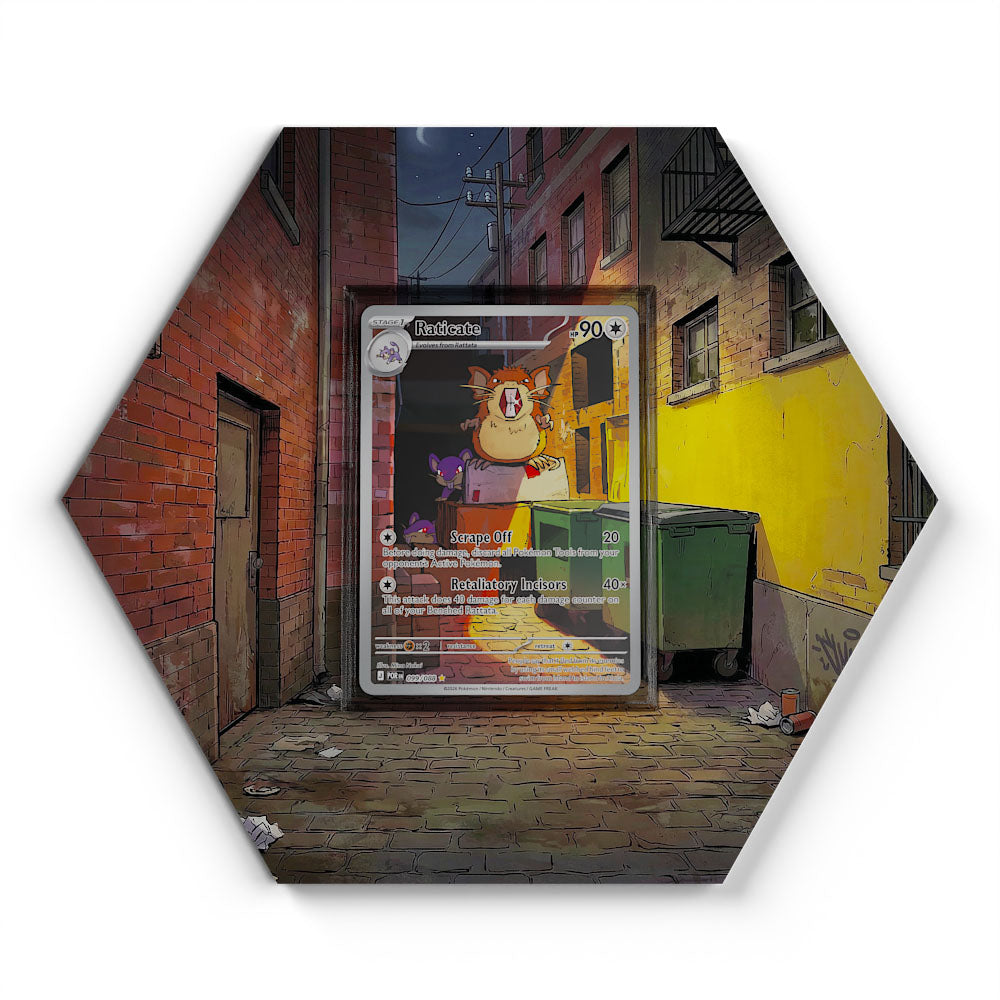 099/088 Raticate - Extended Artwork Pokemon Card Display
