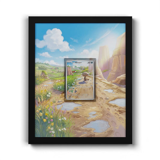 102 Paldean Wooper - Extended Artwork Framed Pokemon Card Display