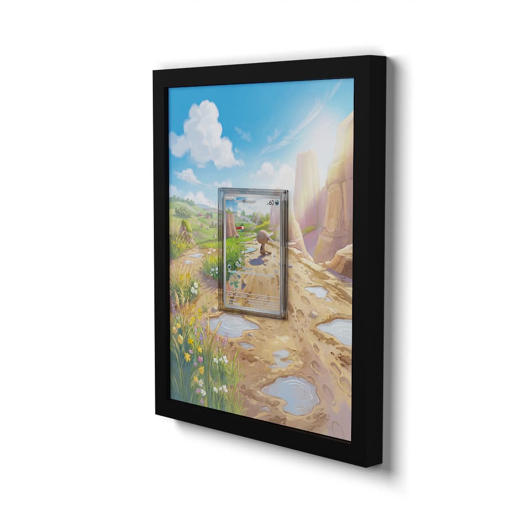 102 Paldean Wooper - Extended Artwork Framed Pokemon Card Display