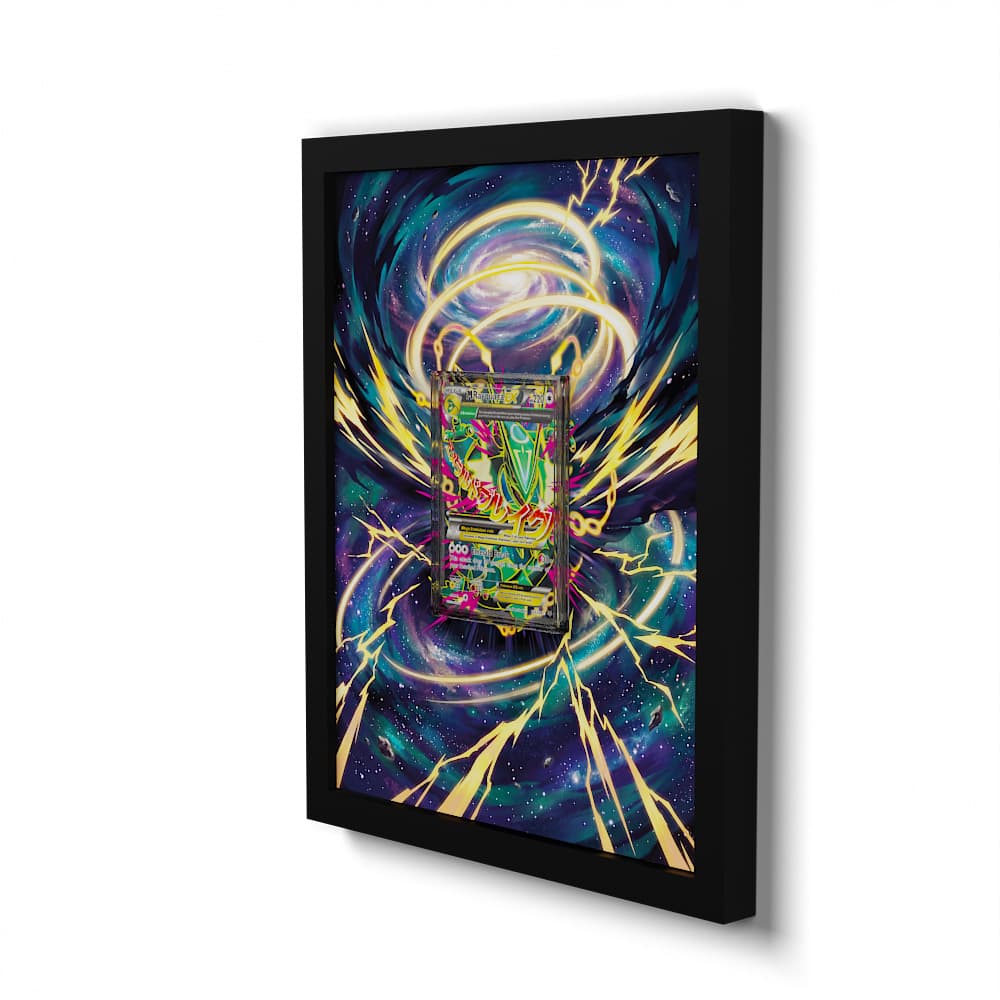 105/108 M Rayquaza EX - Extended Artwork Framed Pokemon Card Display