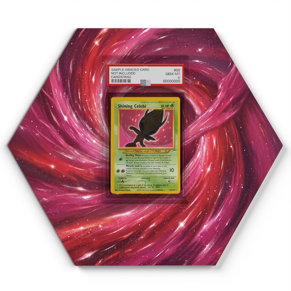 106/105 Shining Celebi - Extended Artwork Pokemon Card Display