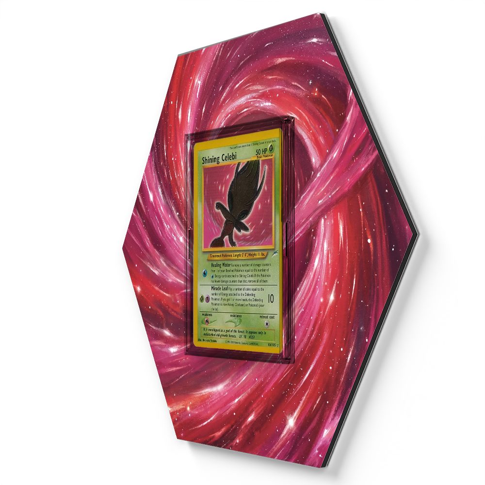 106/105 Shining Celebi - Extended Artwork Pokemon Card Display