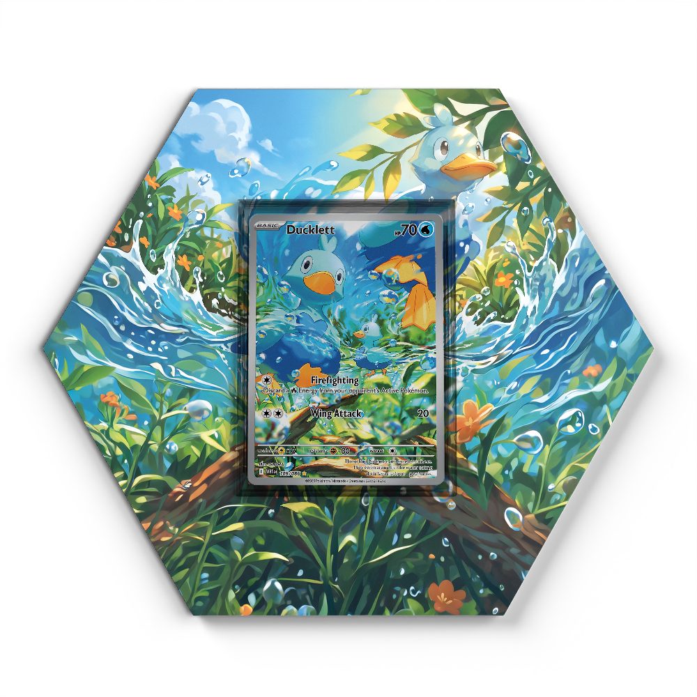 109/086 Ducklett - Extended Artwork Pokemon Card Display