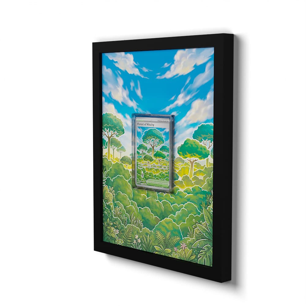 109 Forest of Vitality - Extended Artwork Framed Pokemon Card Display