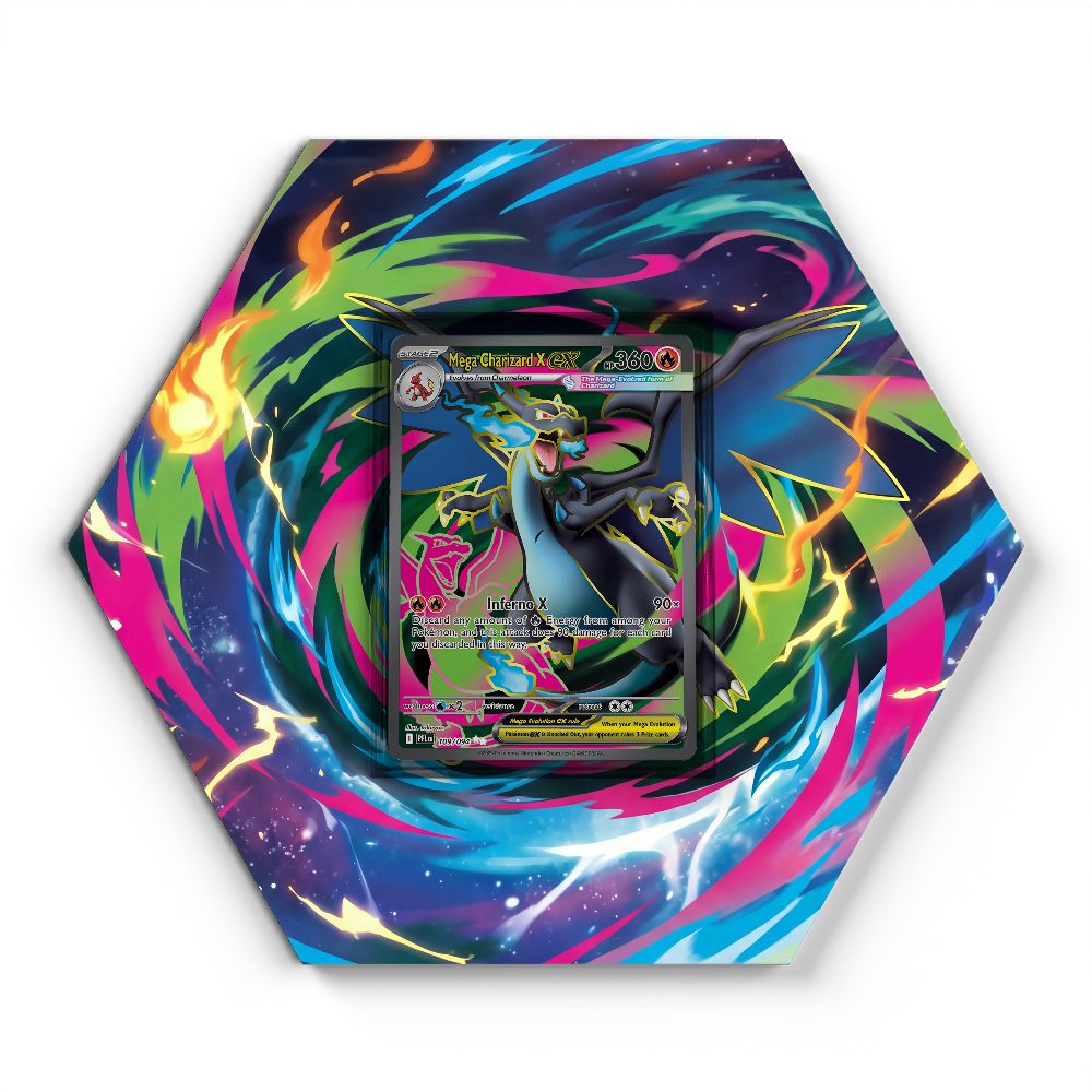 109/094 Mega Charizard X ex - Extended Artwork Pokemon Card Display
