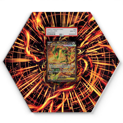 110/076 Mega Rayquaza EX - Extended Artwork Pokemon Card Display