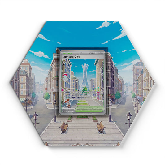 111/088 Lumiose City - Extended Artwork Pokemon Card Display