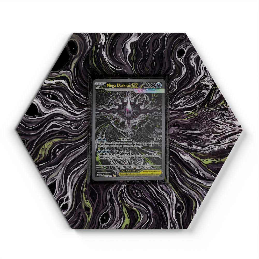 114/081 Mega Darkrai ex - Extended Artwork Pokemon Card Display