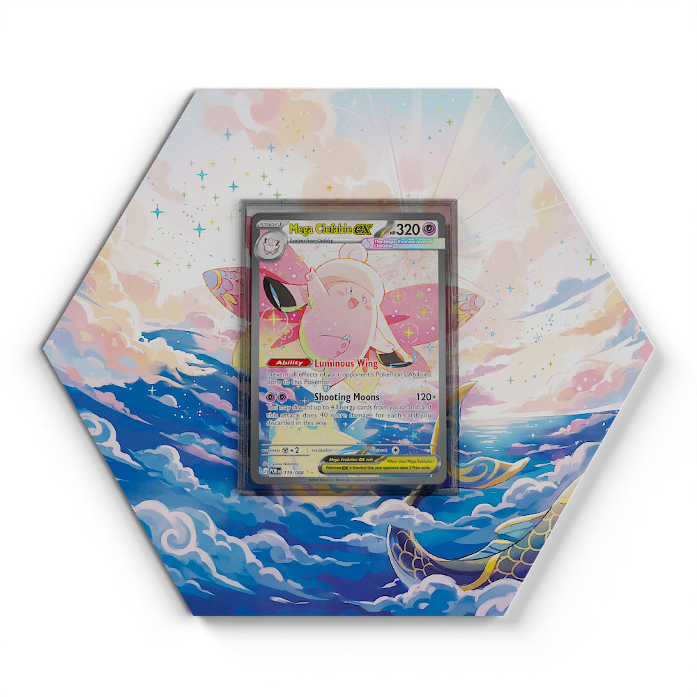 119/088 Mega Clefable EX - Extended Artwork Pokemon Card Display