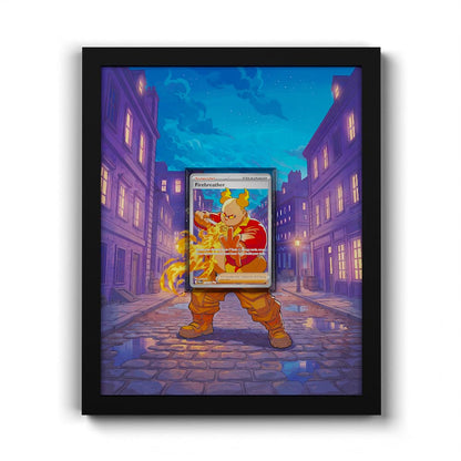 119 Firebreather - Extended Artwork Framed Pokemon Card Display