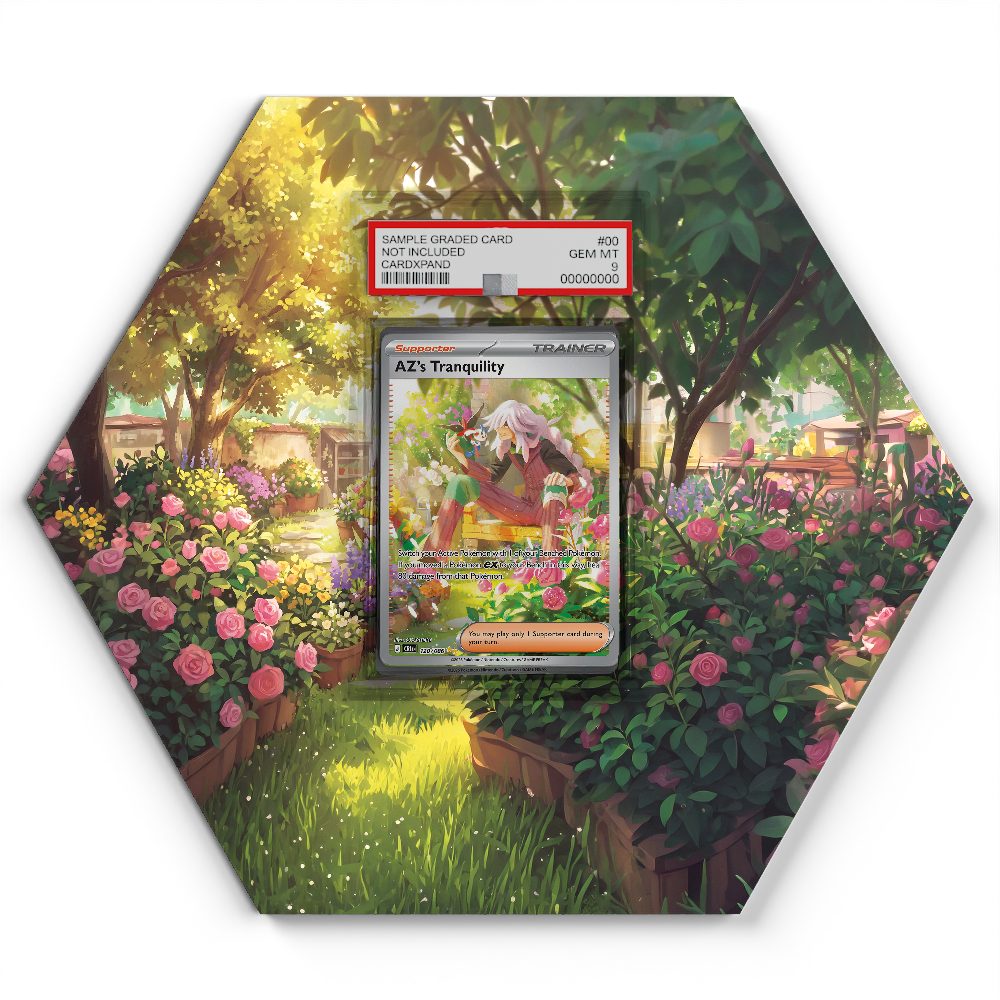 120/086 AZ’s Tranquility - Extended Artwork Pokemon Card Display
