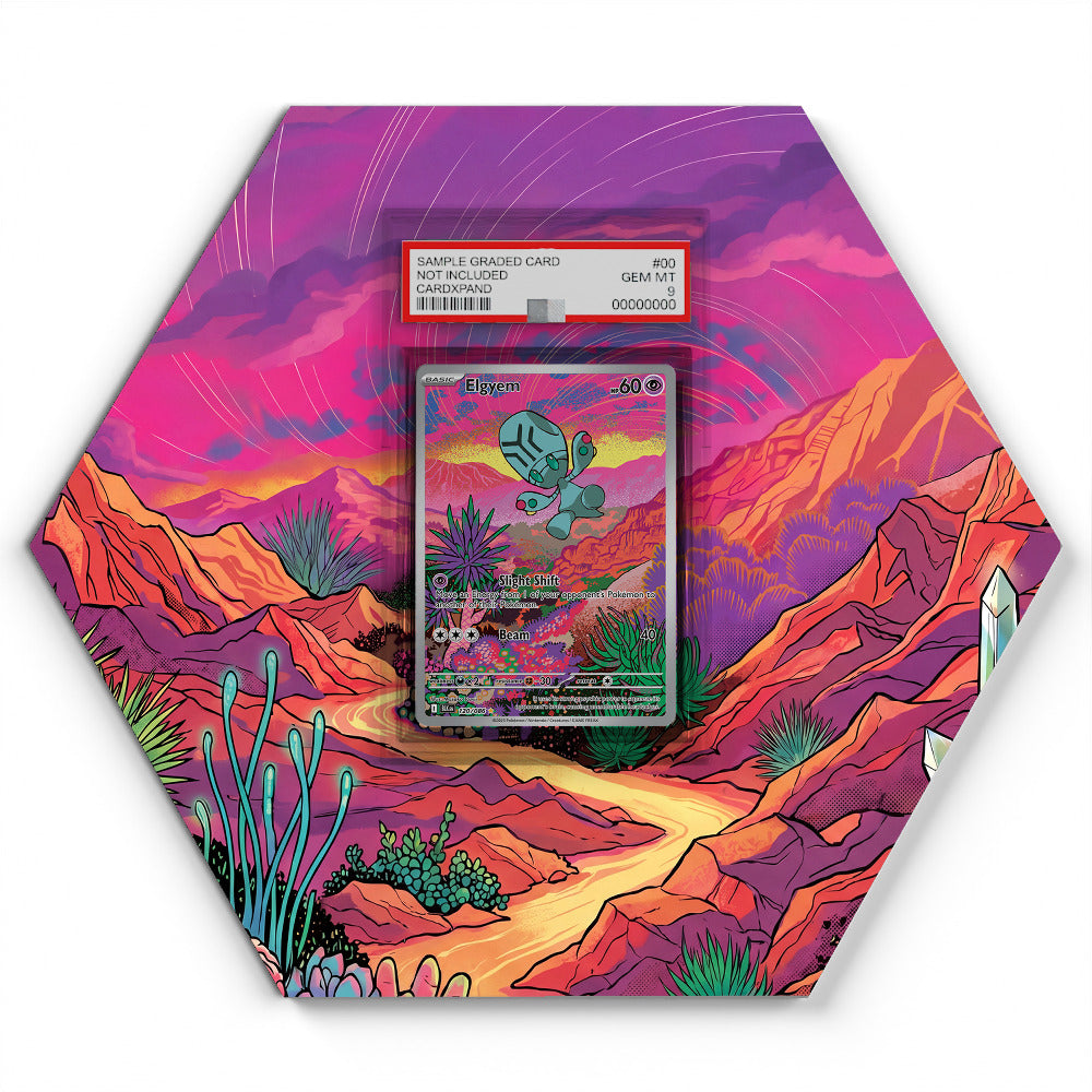 120/086 Elgyem - Extended Artwork Pokemon Card Display