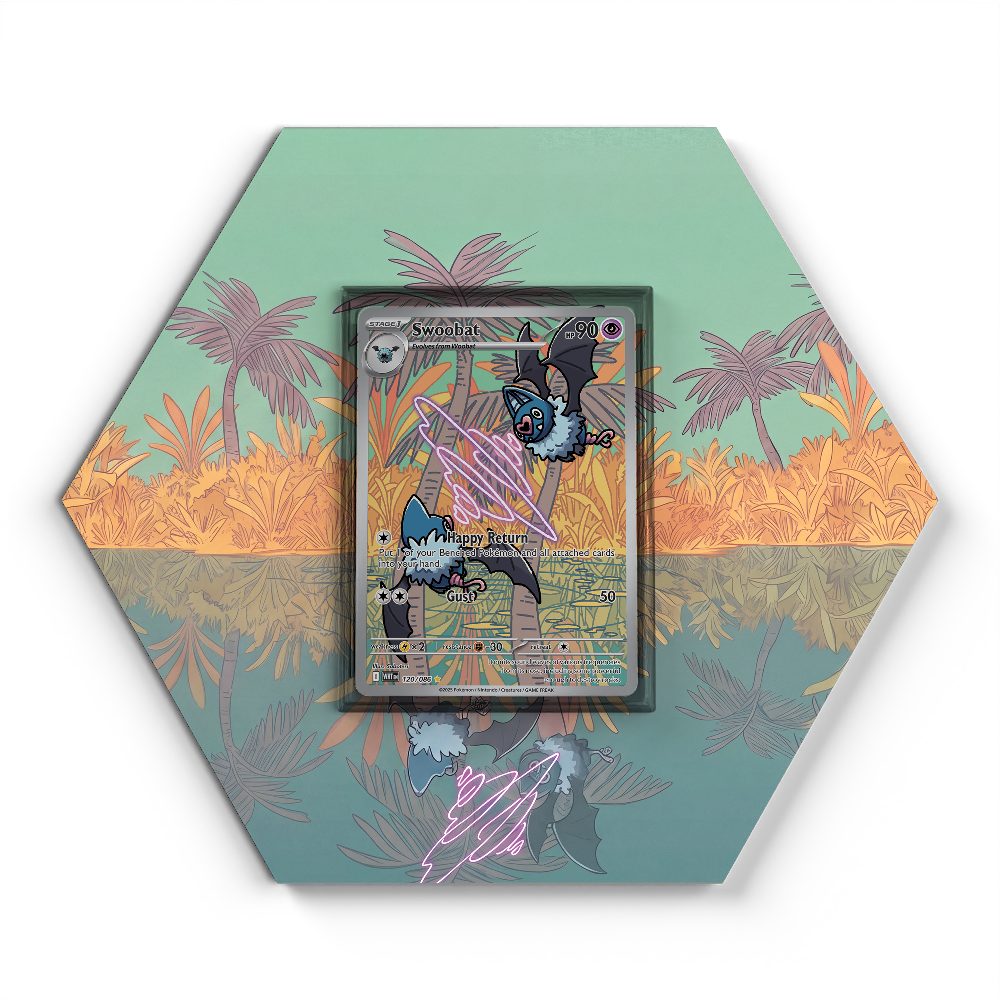 120/086 Swoobat - Extended Artwork Pokemon Card Display